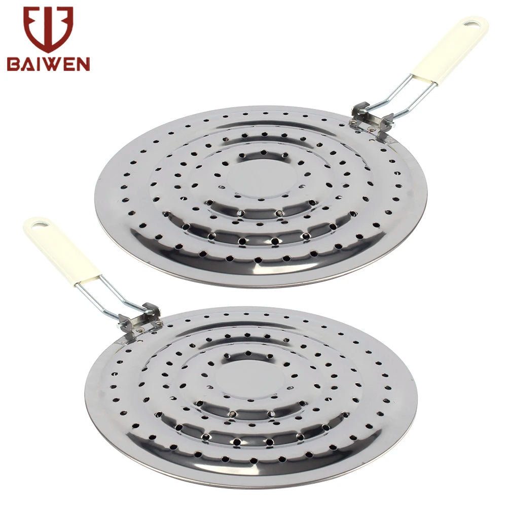 Kitchen Induction Cooker Heat Conduction Plate Stainless Steel Induction Cooker Converter Cooking Hob Converter Tool