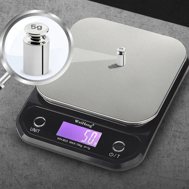 Kitchen Digital Scale with LCD Display 5kg/10kg Household Portable Table Scale Food Baking Weighing Scale Kitchen Weighing Tool