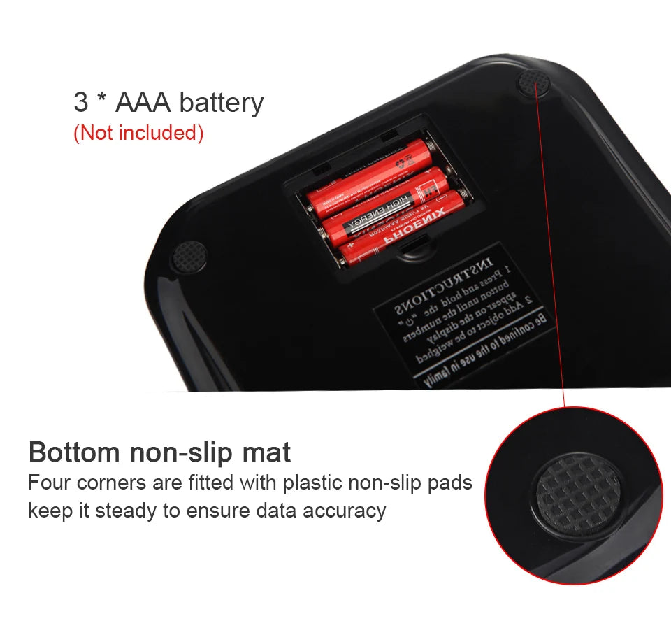 Kitchen Digital Scale with LCD Display 5kg/10kg Household Portable Table Scale Food Baking Weighing Scale Kitchen Weighing Tool