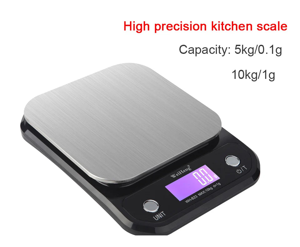Kitchen Digital Scale with LCD Display 5kg/10kg Household Portable Table Scale Food Baking Weighing Scale Kitchen Weighing Tool