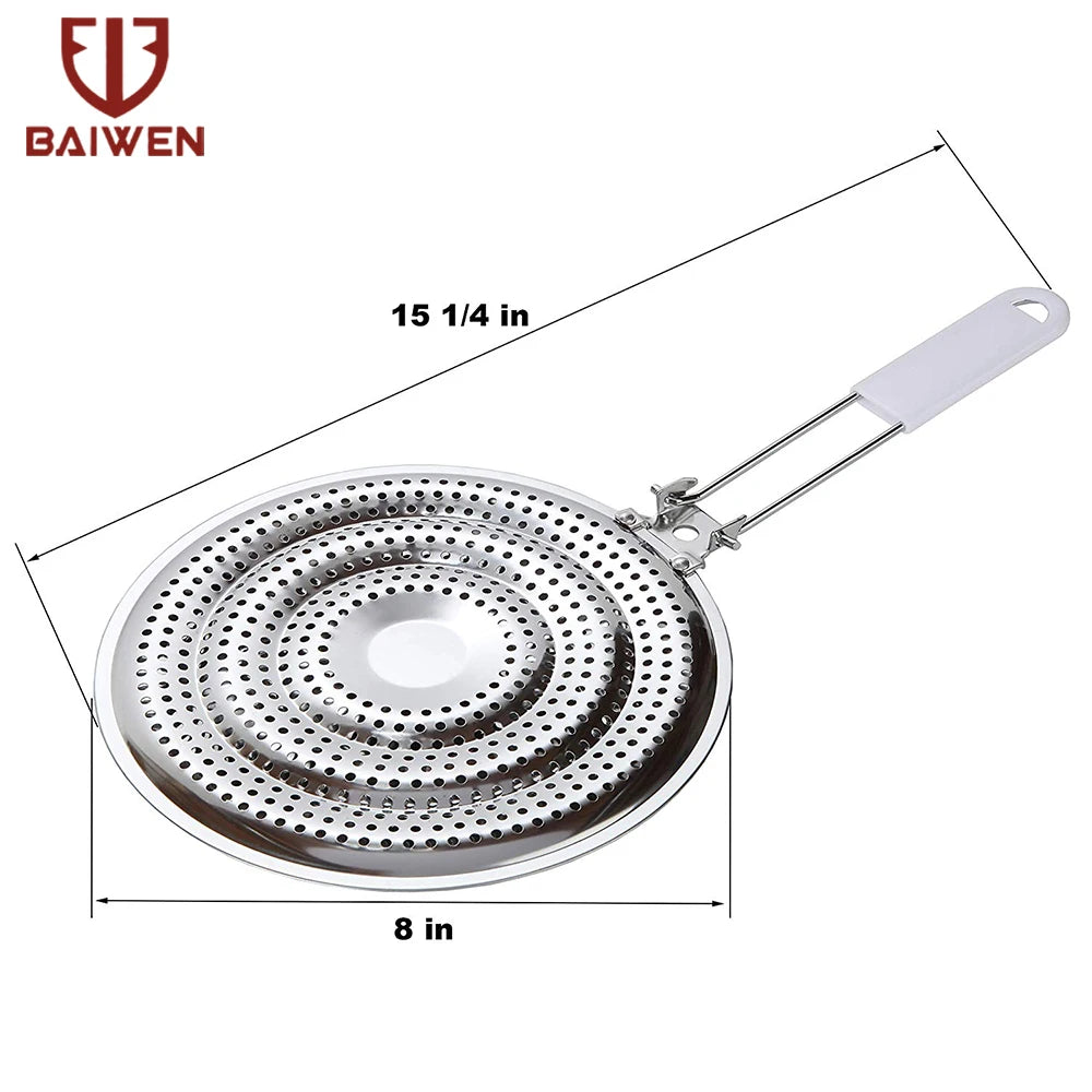 Kitchen Induction Cooker Heat Conduction Plate Stainless Steel Induction Cooker Converter Cooking Hob Converter Tool