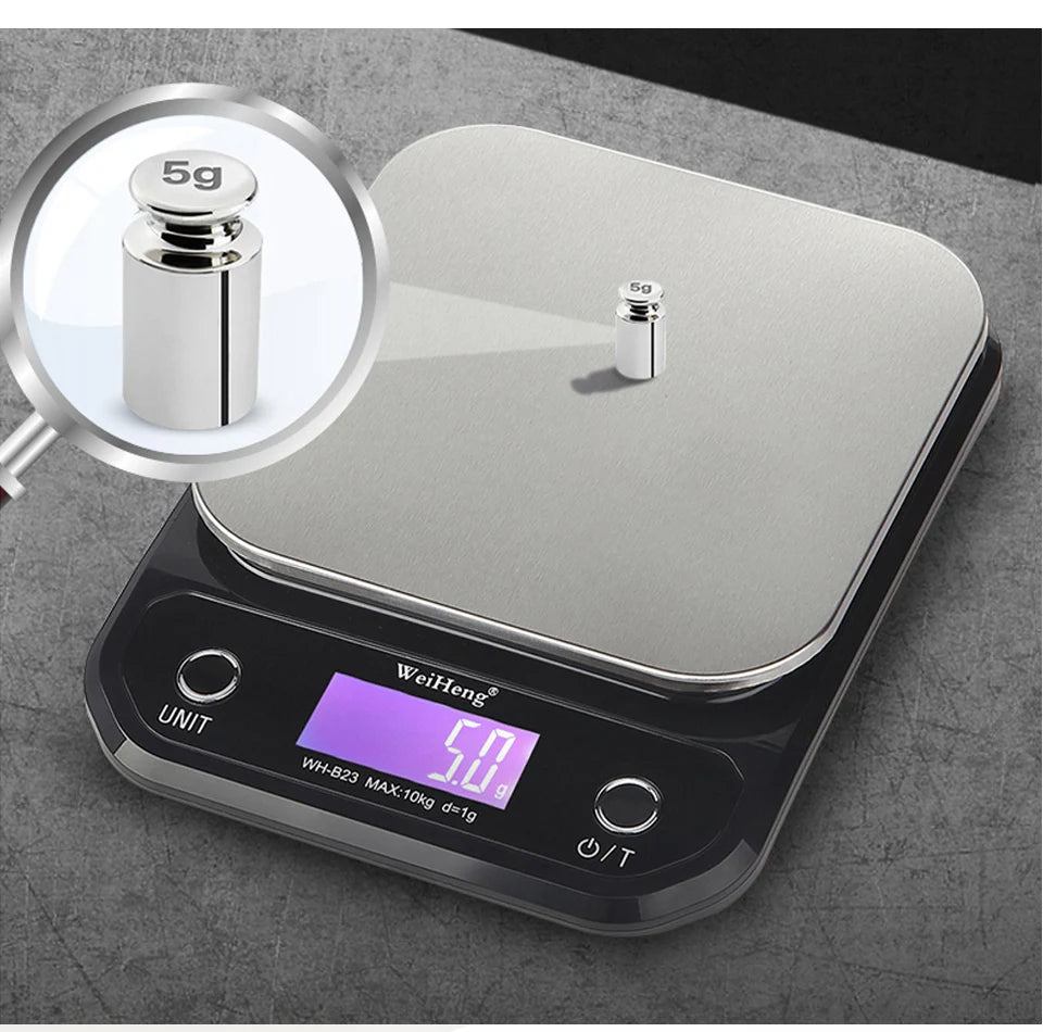 Kitchen Digital Scale with LCD Display 5kg/10kg Household Portable Table Scale Food Baking Weighing Scale Kitchen Weighing Tool