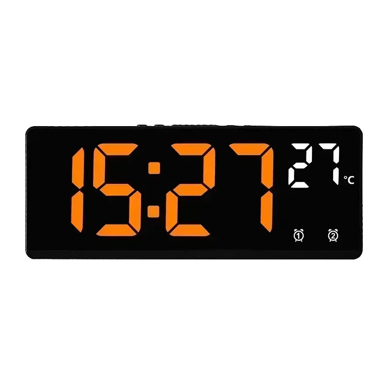 Voice Control LED Digital Alarm Clock Desktop
