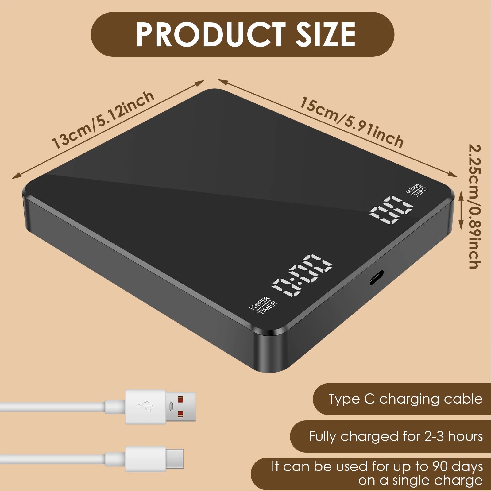 Kitchen Scale Food Weighing Scale 10kg Counting Scale with LCD Display Digital Food Scale for Baking Cooking Kitchen Accessiores