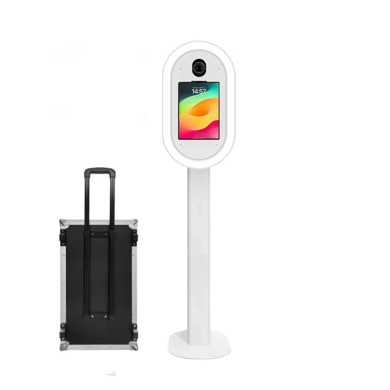 Oval Salsa iPad  Photo Booth Machine Quick Assembly DSLR Photobooth With Printer Cover And Stand Optional iPad Selfie Photobooth