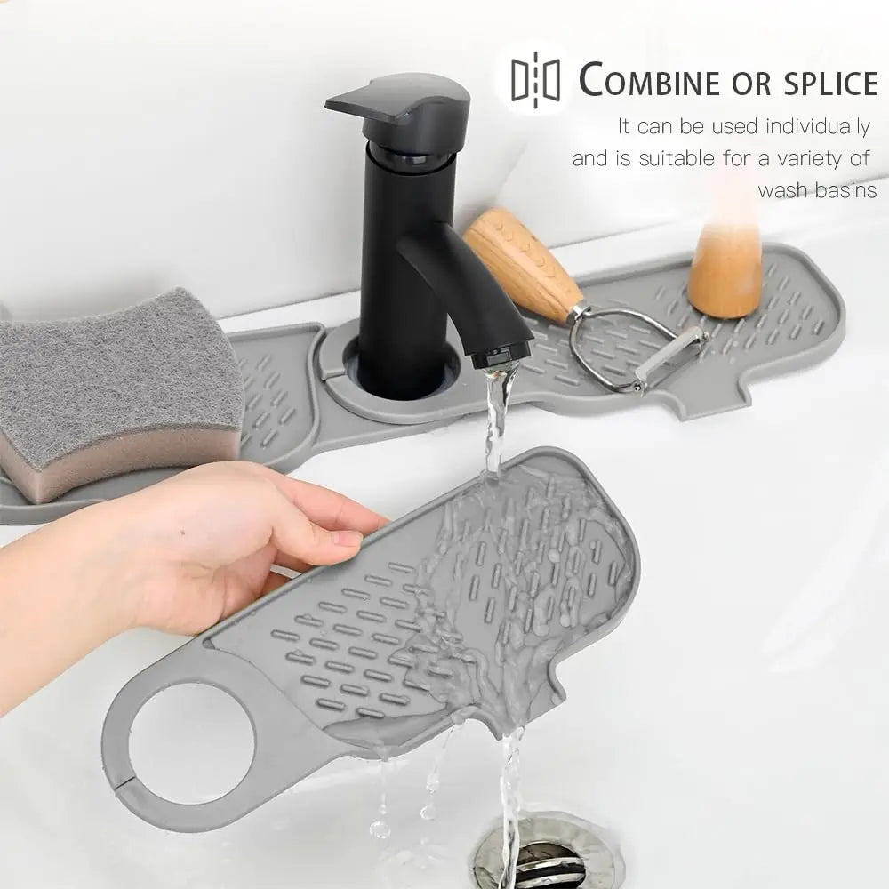 Kitchen Sink Faucet Mat, Faucet Draining Mat, Faucet Sink Splash Guard for Kitchen Sink Sink Mat Kitchen Essentials  New Home