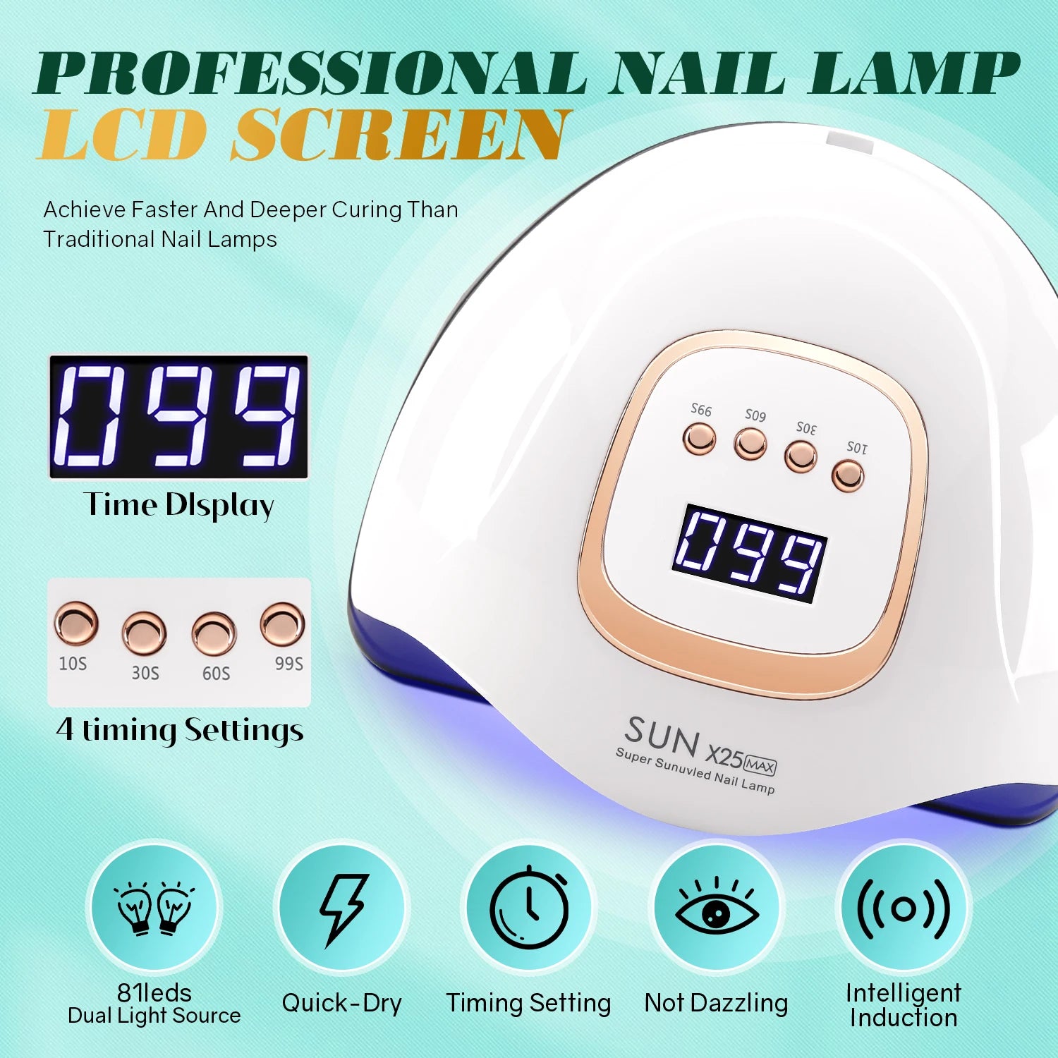 Professional Nail Curing LED Lamp for Home Salon