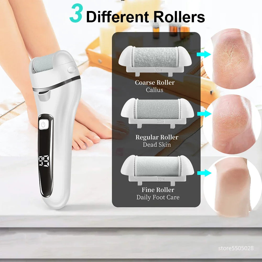 Electric Foot Callus Remover Grinder Pedicure Machine Rechargeable