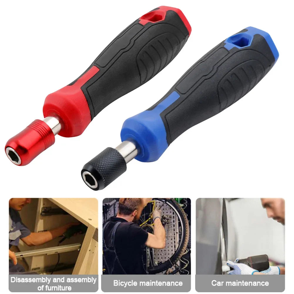 1pc 1/4'' Hex Screwdriver Handle Magnetic Screw Driver Bits Holder Self-Locking Adapter For Screwdriver Bits Socket Wrench Tools