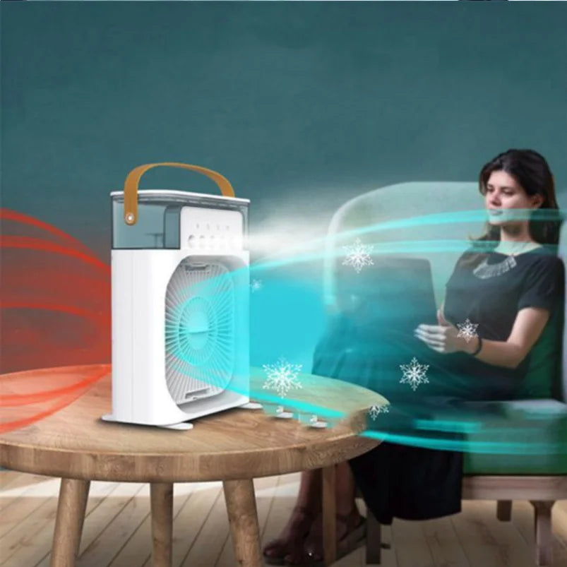 Portable USB Humidifier Cooler Fan Desktop Air