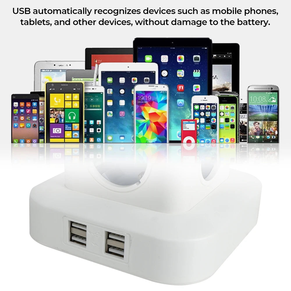 12-Outlet Tower Power Strip with USB