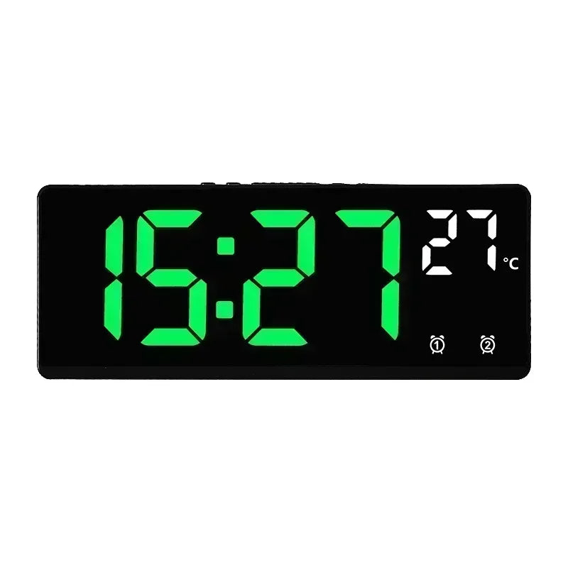 Voice Control LED Digital Alarm Clock Desktop
