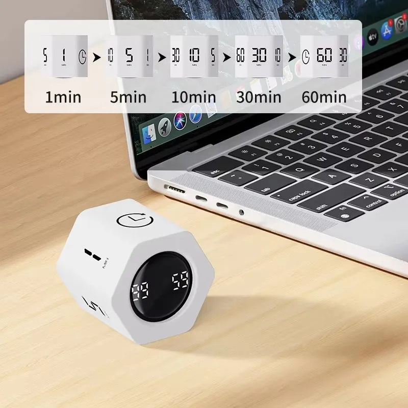 Productivity Cube Timer with Gravity Sensor LED