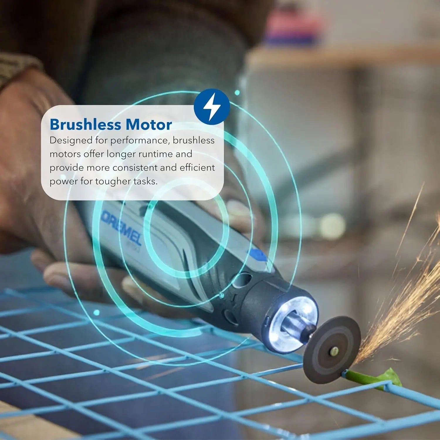 8150-N/20 8150 Brushless USB-C Rechargeable 8v Rotary Tool with LED Work Light