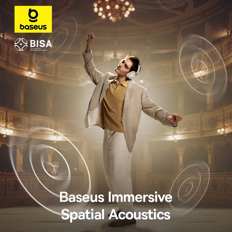 Baseus H1s Over-Ear Bluetooth Headphones Noise Cancelling