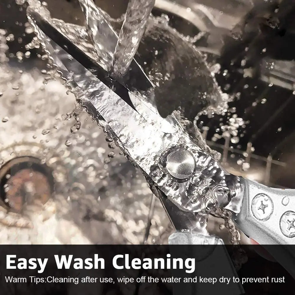 Kitchen Accessories Scissors Stainless Steal Sharp Multi Function Tool Food Scissor For Chicken Vegetable Barbecue Meat Fish