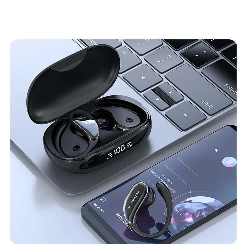 XT80 Wireless Earphones Noise Reduction Mic Earhooks
