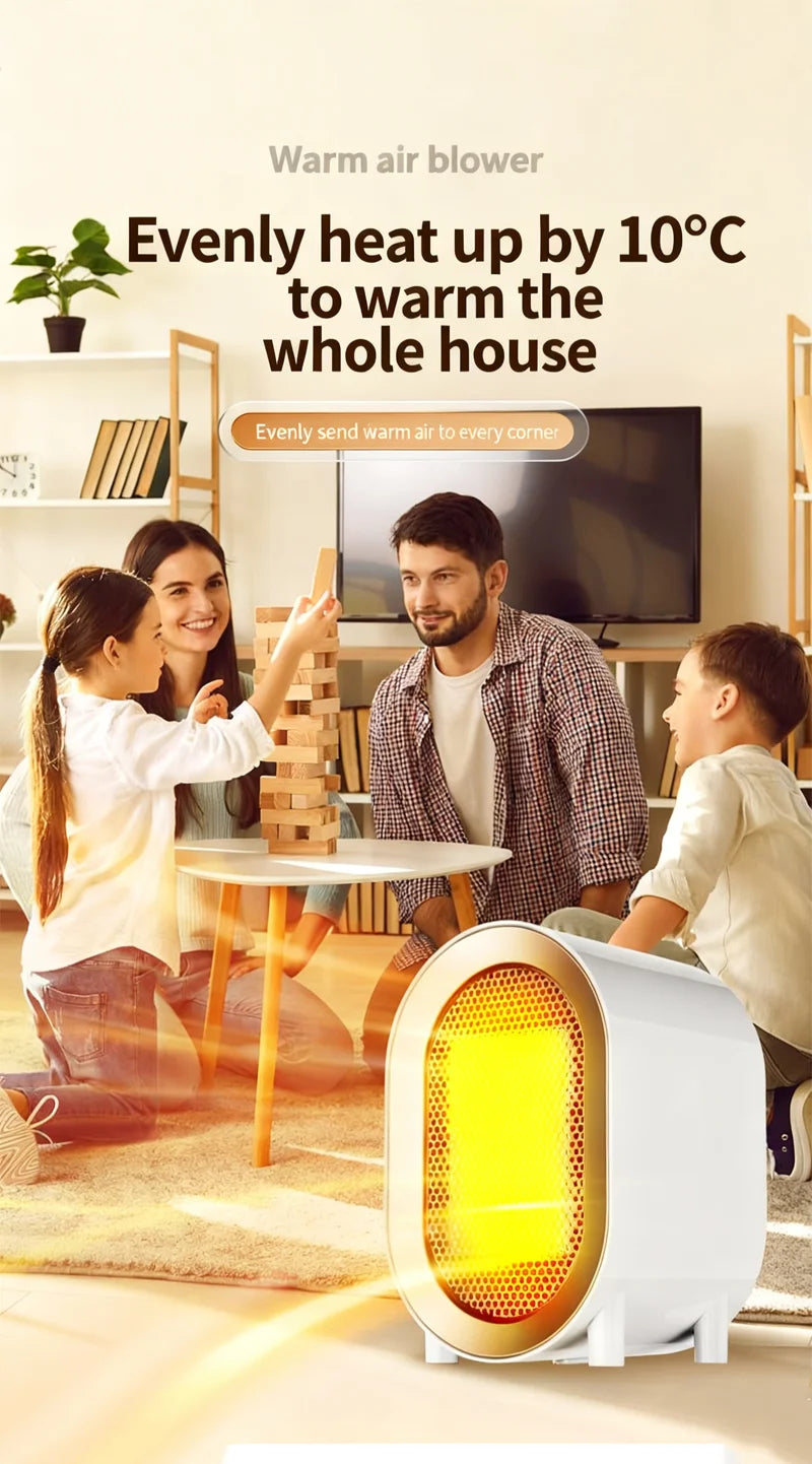 Mini Portable Electric Heater Hot Consumer Electronic Room Household Portable Desktop Warm Air Heater Mute Office Heater