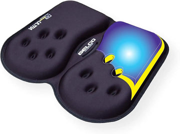 GSeat Ultra Orthopedic Gel and Foam Seat Cushion (Black) – for Coccyx, Back, Tailbone, Prostate, Postnatal, and Sciatica Pain/Di