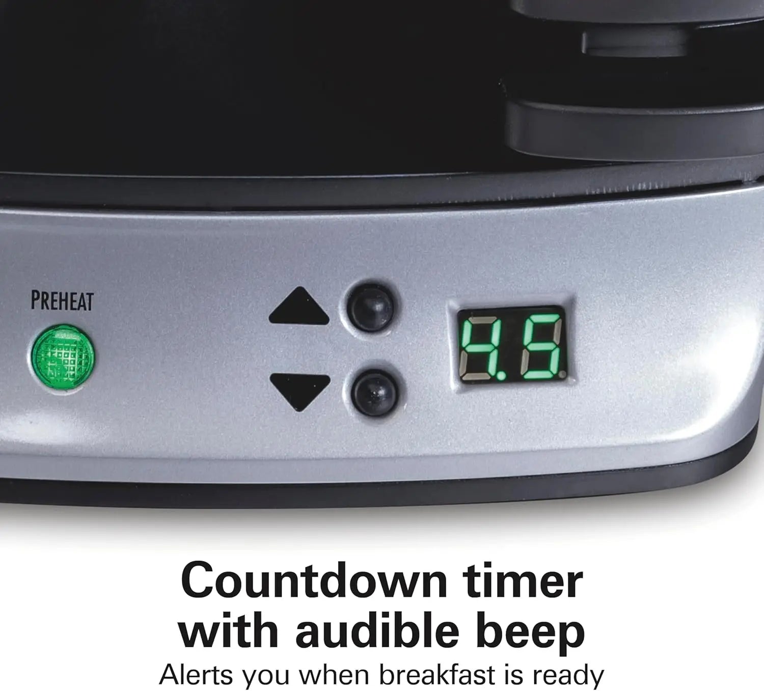 Dual Breakfast Sandwich Maker with Timer, Ready in 5 Minutes, Removable Dishwasher Safe PFAS-Free Non-Stick Egg C