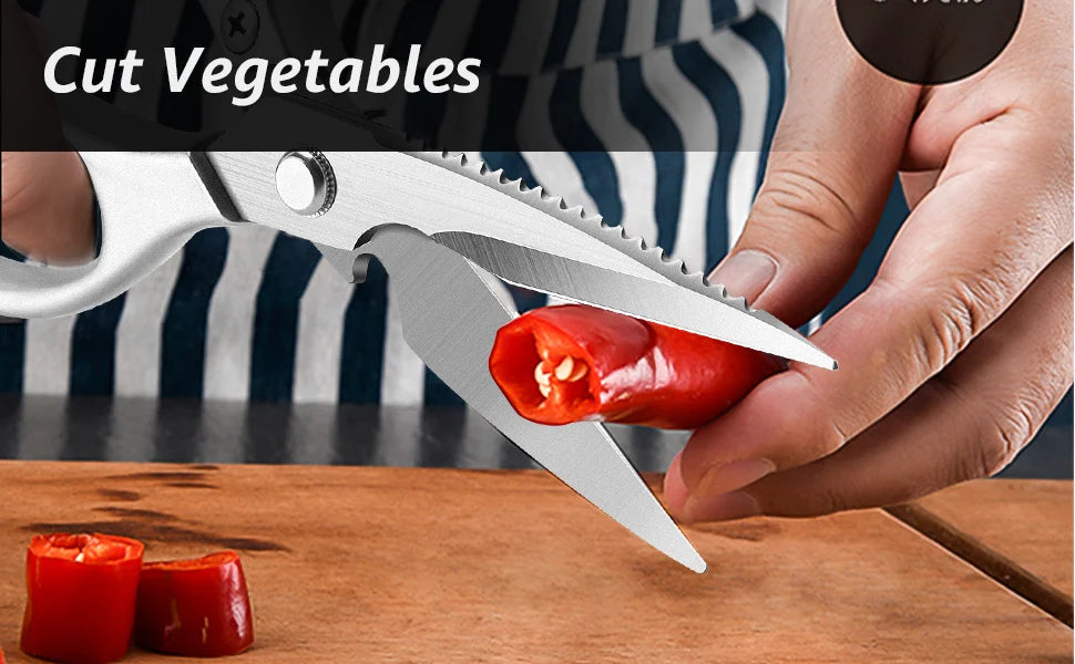 Kitchen Accessories Scissors Stainless Steal Sharp Multi Function Tool Food Scissor For Chicken Vegetable Barbecue Meat Fish