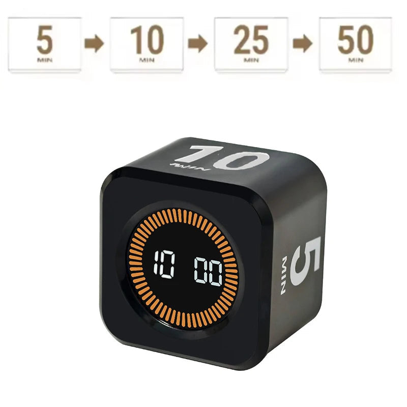 Productivity Cube Timer with Gravity Sensor LED