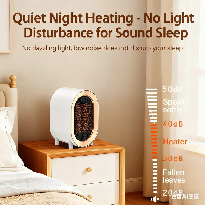 Mini Portable Electric Heater Hot Consumer Electronic Room Household Portable Desktop Warm Air Heater Mute Office Heater