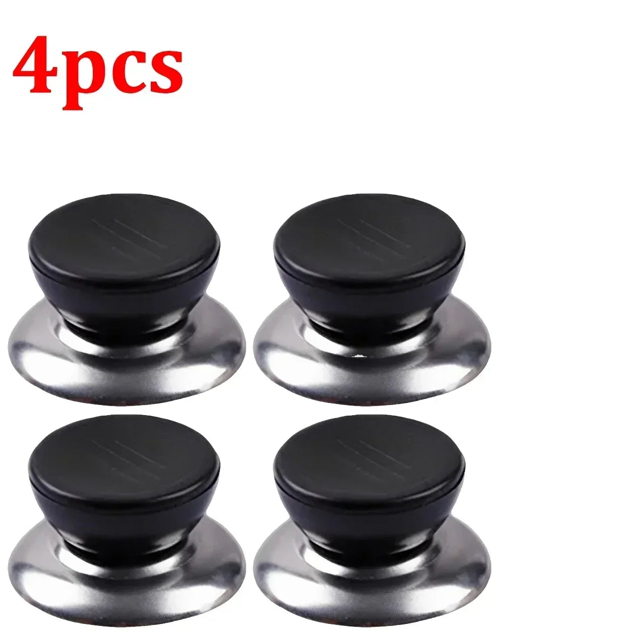 Kitchen Handle Cookware Knob Cover Glass Bottom Cover 4 Pieces Pressure Cookers Universal Pot Lid Handle Interchangeable Handles