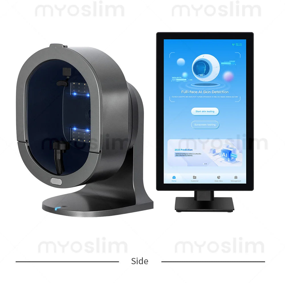 Upgraded X5 3D Ai Skin Image Analyzer High Definition Pixels Whole Facial Scanning Multi Spectrum Moisture Scalp Detection