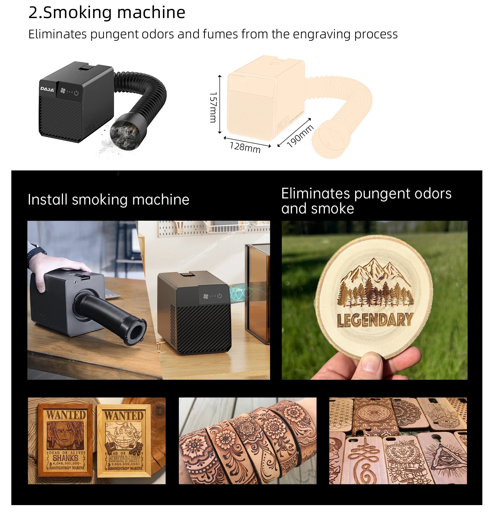 DAJA DJ6 Pro Mini Laser Engraving Machine Safety Cover Cut Business Engraving Machine for Metal JewelryWood Acrylic Glass