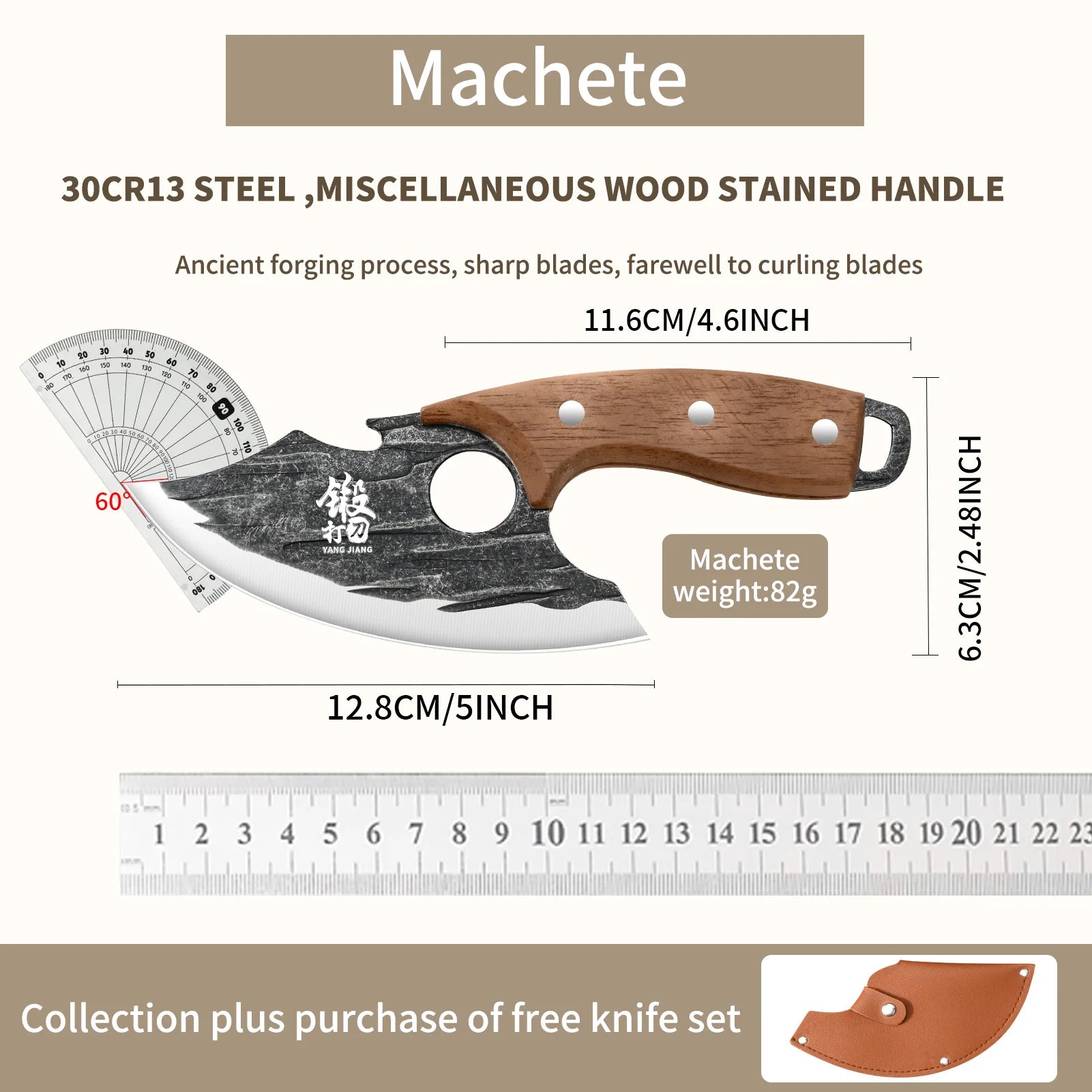 Kitchen knife Home Forging Kitchen Knife - Mini Japanese kitchen knife with knife set for chefs Slicing - Cutting - fruit knife