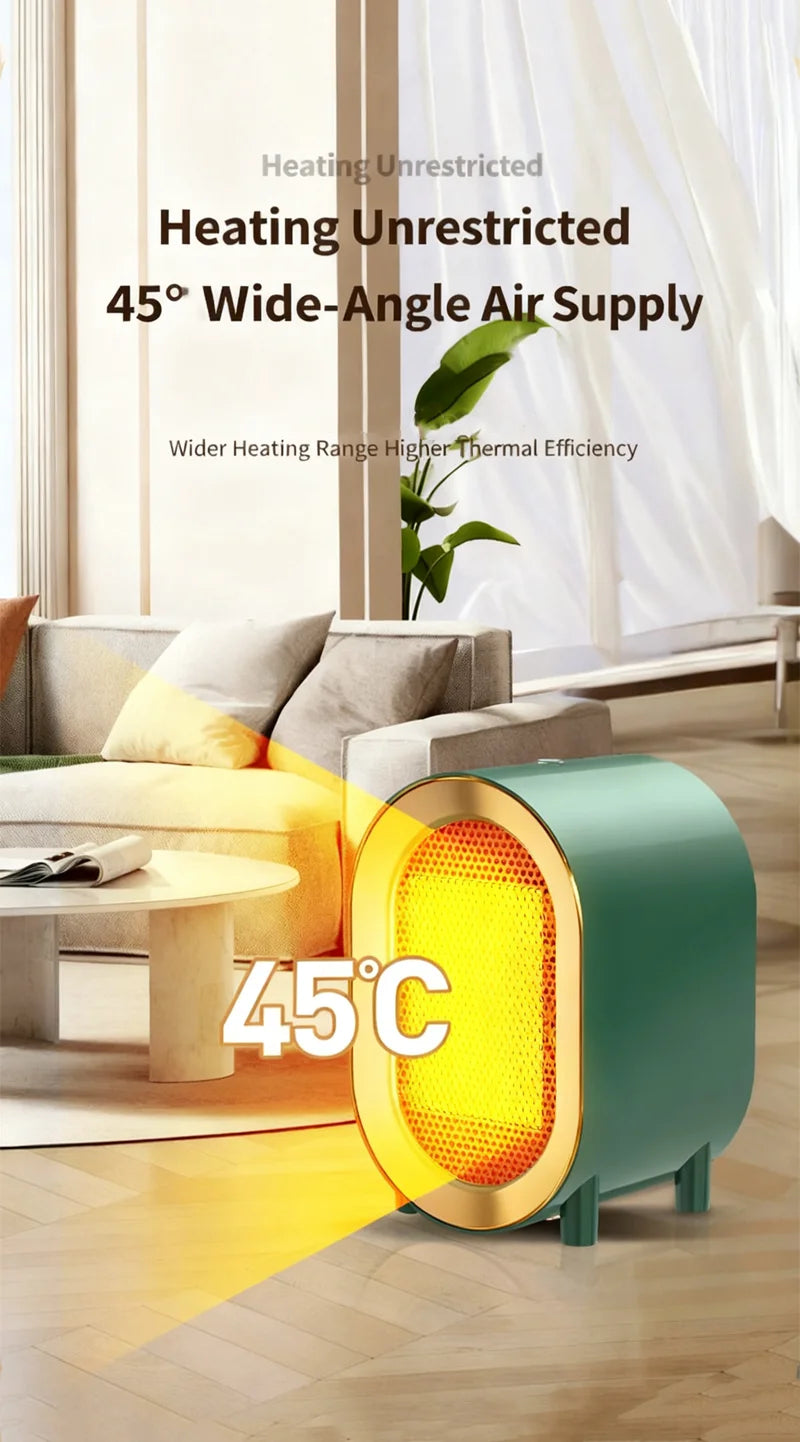 Mini Portable Electric Heater Hot Consumer Electronic Room Household Portable Desktop Warm Air Heater Mute Office Heater