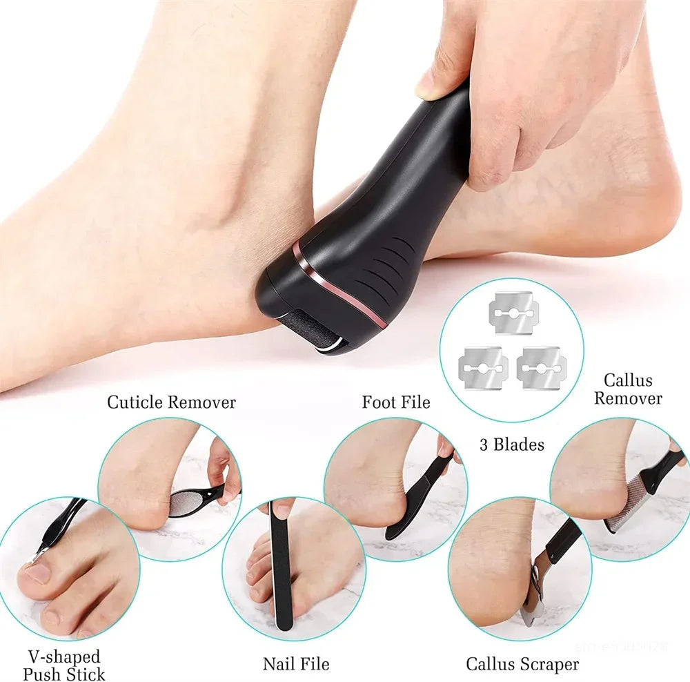 Electric Foot Callus Remover Grinder Pedicure Machine Rechargeable