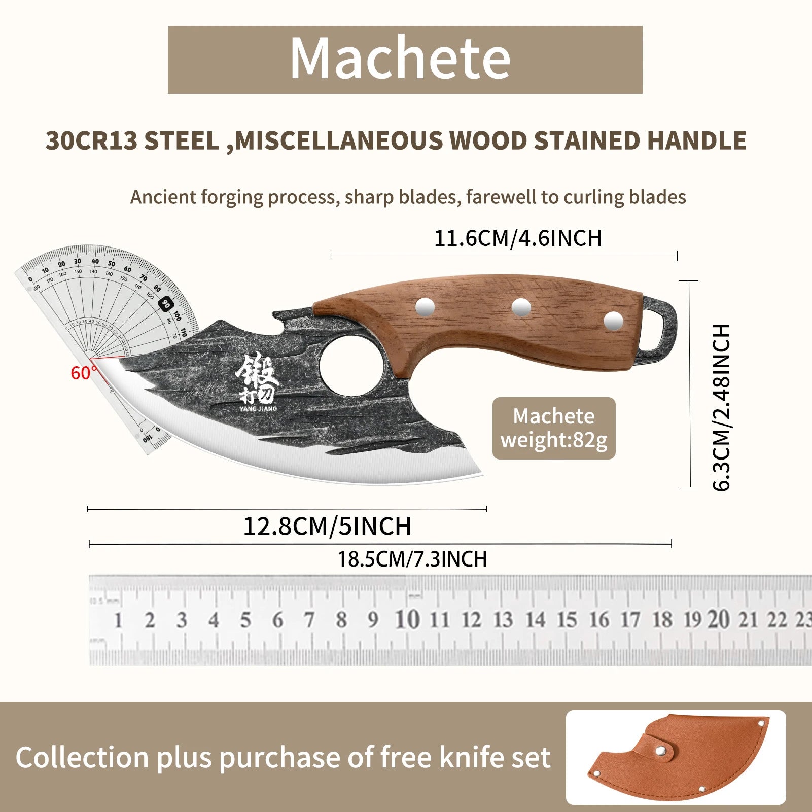 Kitchen knife Home Forging Kitchen Knife - Mini Japanese kitchen knife with knife set for chefs Slicing - Cutting - fruit knife