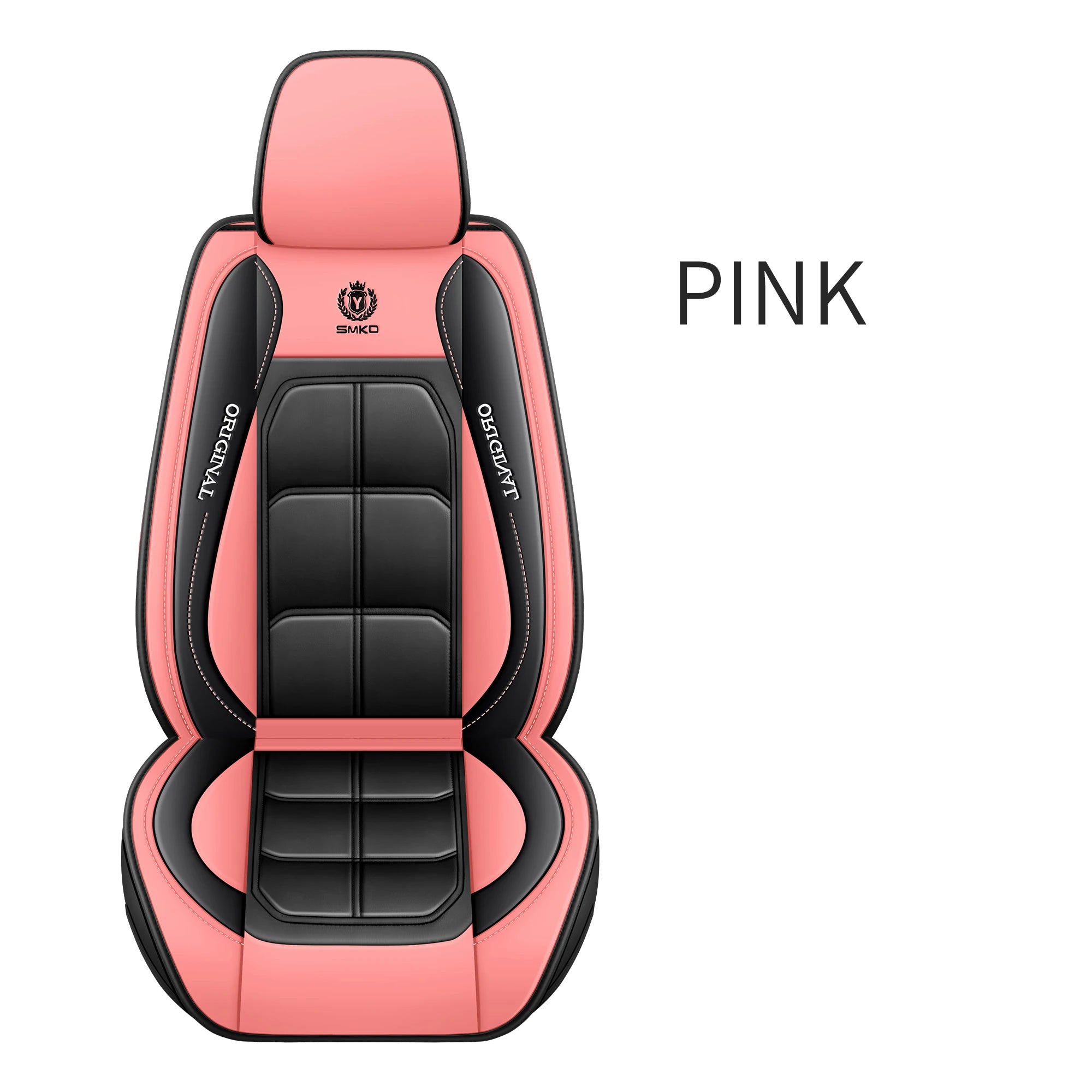 1pc Premium PU Leather Universal Fit Car Seat Cover All-Season Protector Mat with Soft Cushion Full Package Seat Cover