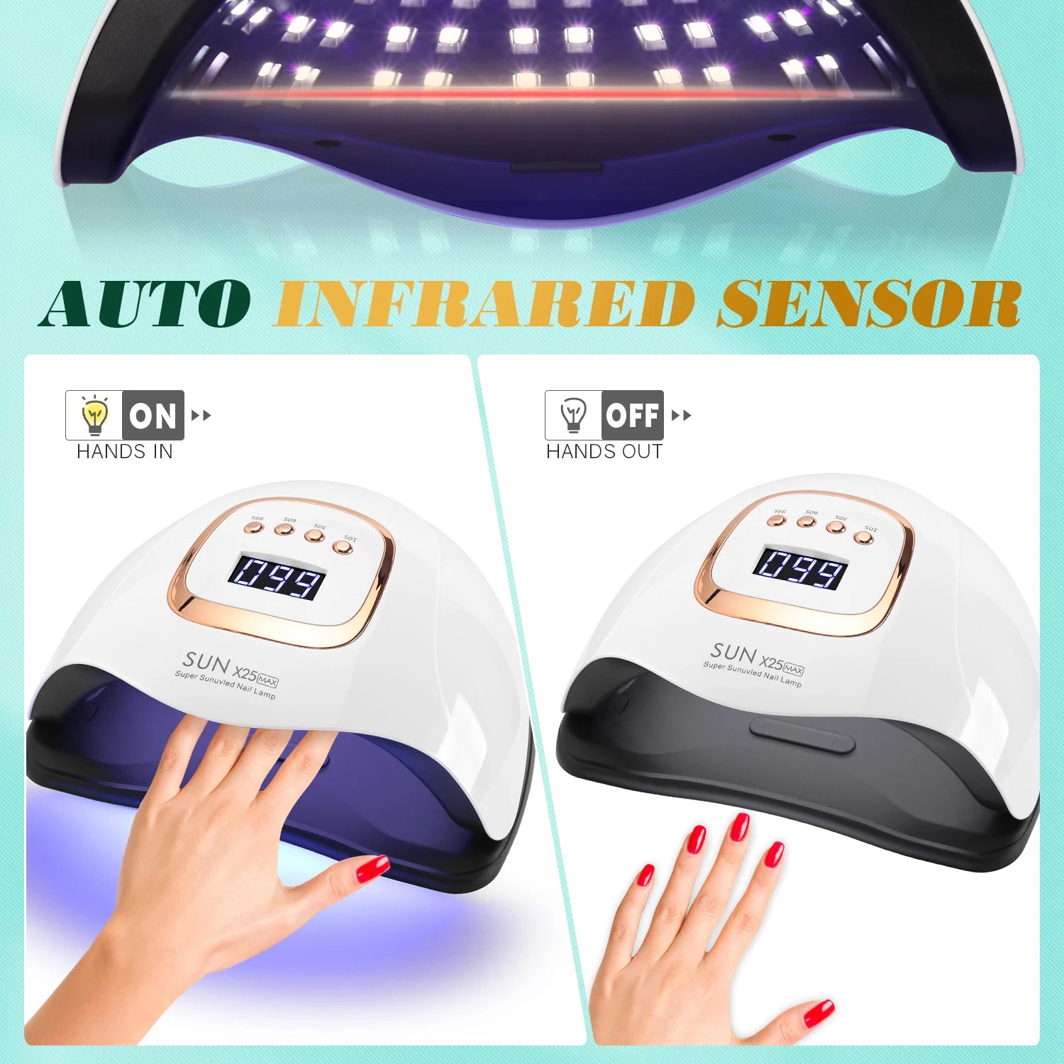 Professional Nail Curing LED Lamp for Home Salon