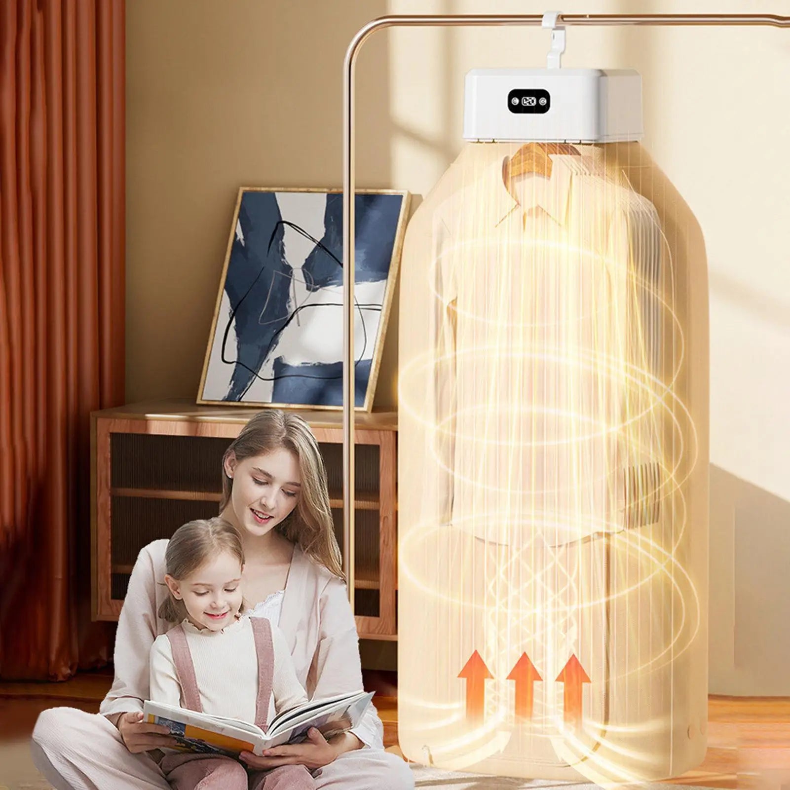 Foldable Clothes Dryer Drying Machine Electric Multifunctional Space Saving Drying Stand for Underwear Room Closet Home