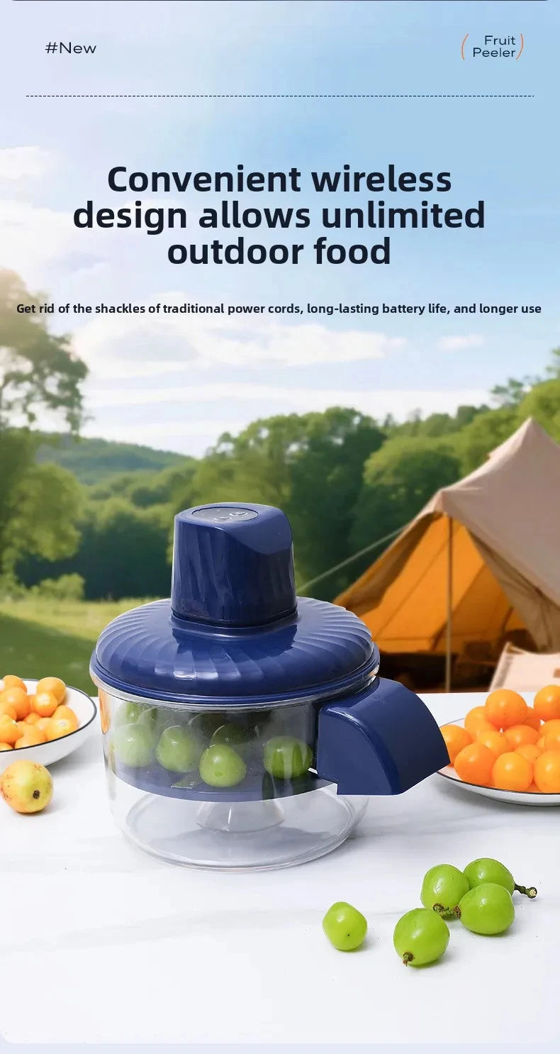 New Automatic Fruit Peeler Machine Wireless Portable for Plum Peach and Grape Fast Easy Home Kitchen Gadget