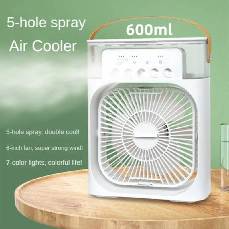 Portable USB Humidifier Cooler Fan Desktop Air