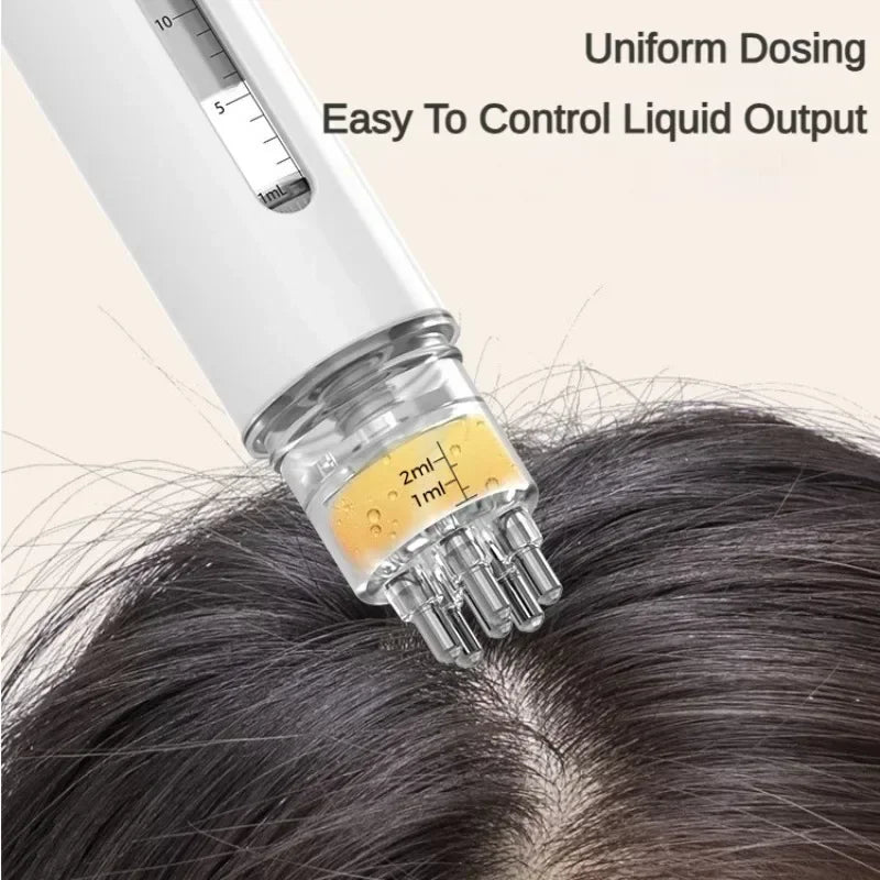 Portable Scalp Applicator Comb for Hair Loss Treatment