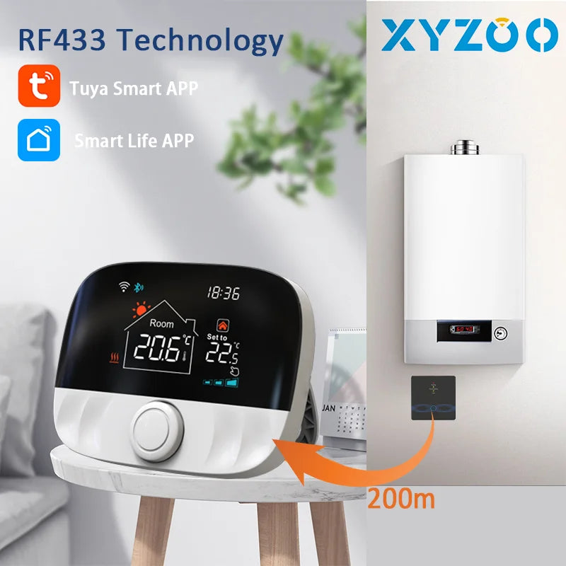 RF Wireless Smart Thermostat Floor Heating Controller