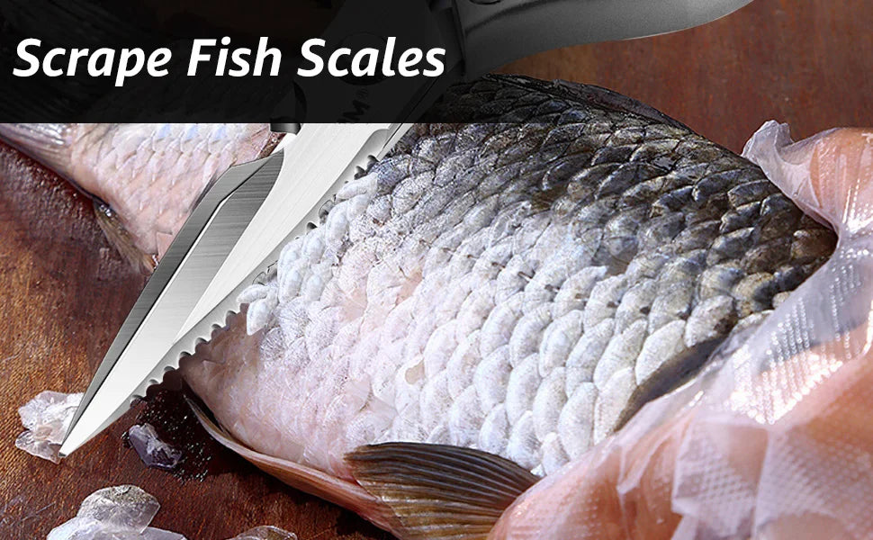 Kitchen Accessories Scissors Stainless Steal Sharp Multi Function Tool Food Scissor For Chicken Vegetable Barbecue Meat Fish