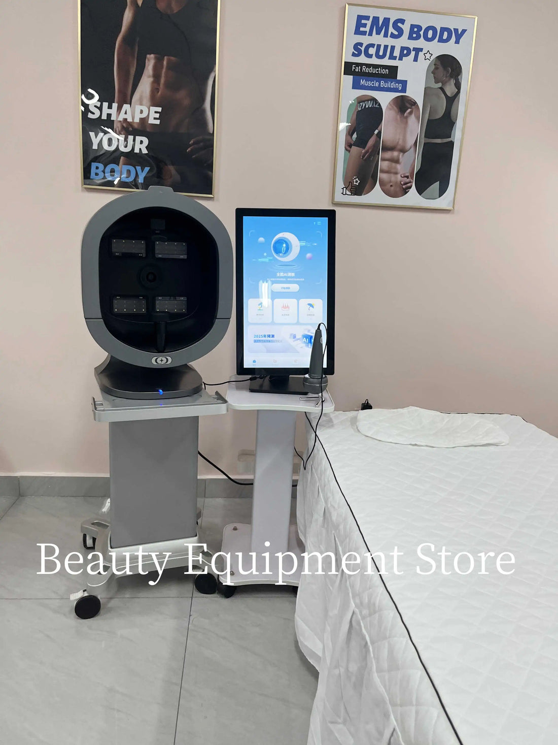 Upgraded X5 3D Ai Skin Image Analyzer High Definition Pixels Whole Facial Scanning Multi Spectrum Moisture Scalp Detection