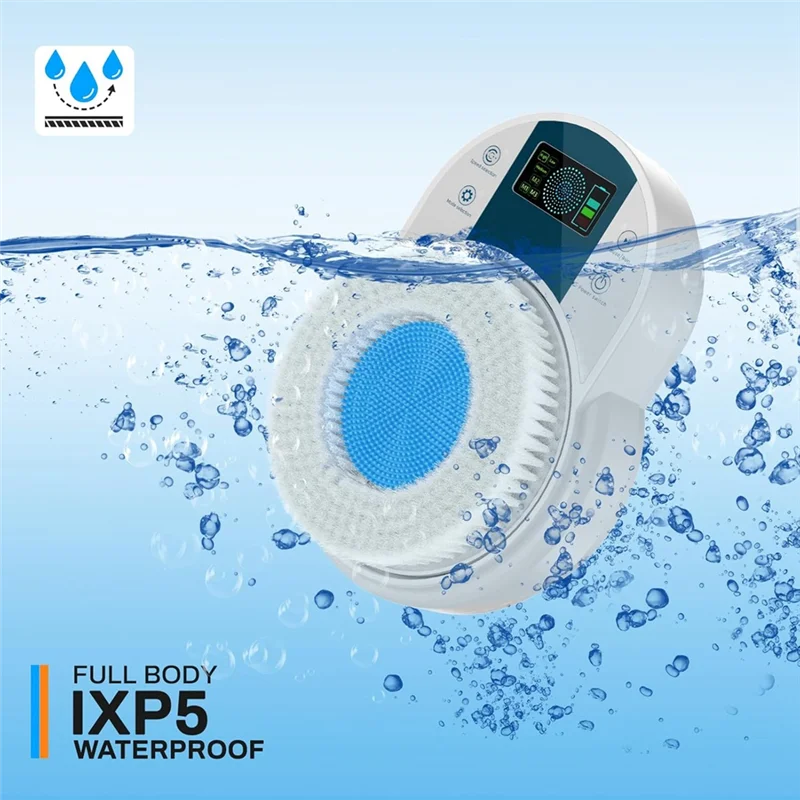 Back Scrubber For Shower,Body Scrubber,Wall-Mounted Electric Back Scrubber,Deep Clean Shower Scrubber With Smart