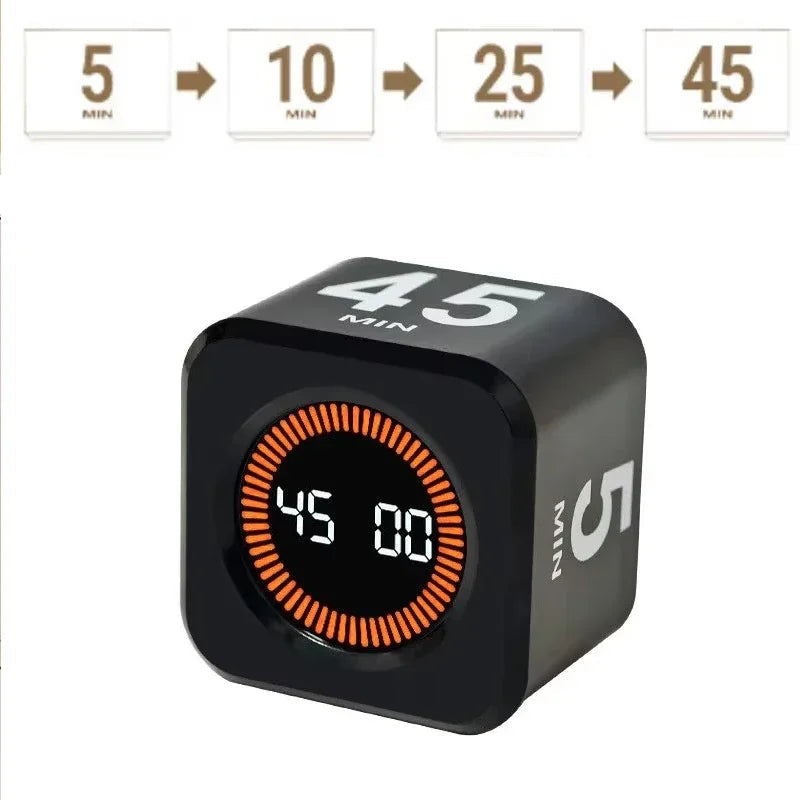 Productivity Cube Timer with Gravity Sensor LED