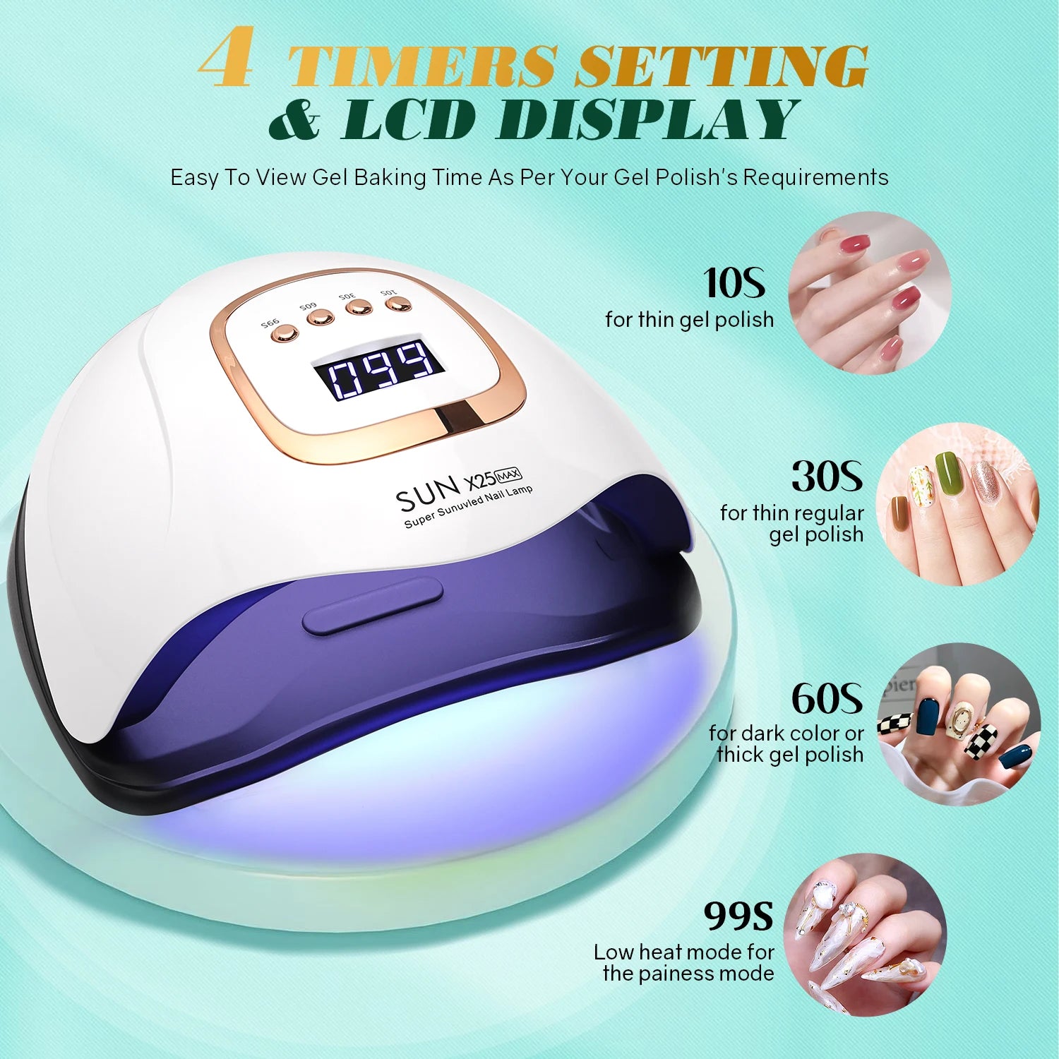 Professional Nail Curing LED Lamp for Home Salon