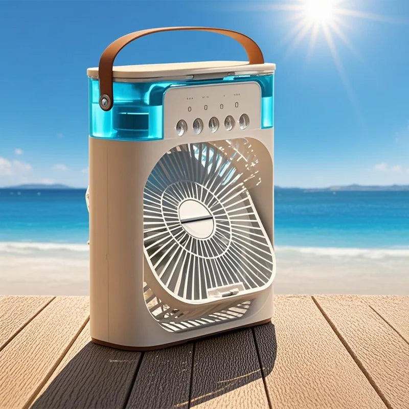 Portable USB Humidifier Cooler Fan Desktop Air