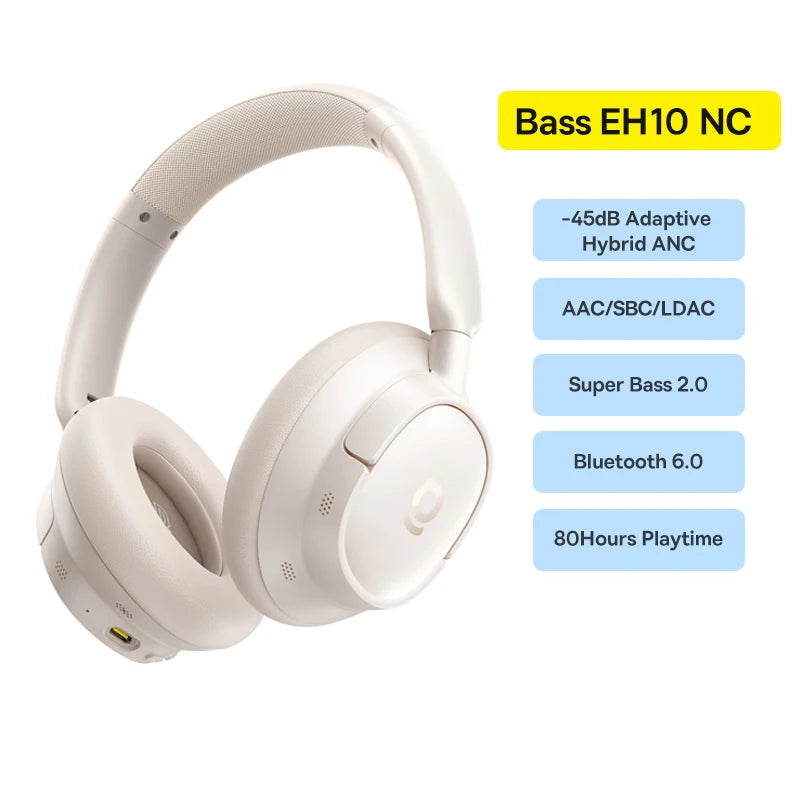 Baseus H1s Over-Ear Bluetooth Headphones Noise Cancelling