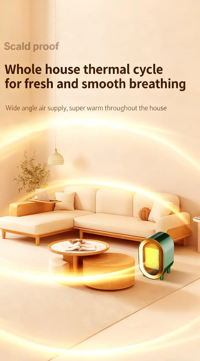 Mini Portable Electric Heater Hot Consumer Electronic Room Household Portable Desktop Warm Air Heater Mute Office Heater