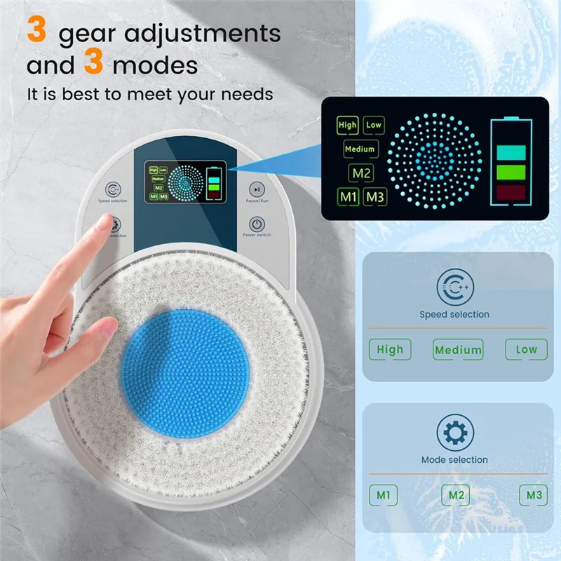 Back Scrubber For Shower,Body Scrubber,Wall-Mounted Electric Back Scrubber,Deep Clean Shower Scrubber With Smart